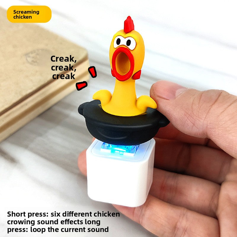 Electronic Sound and Light Toy Keychain