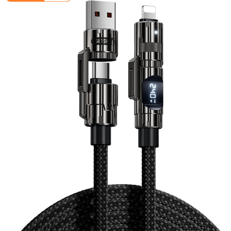240W Fast Charging Cable with Power Display
